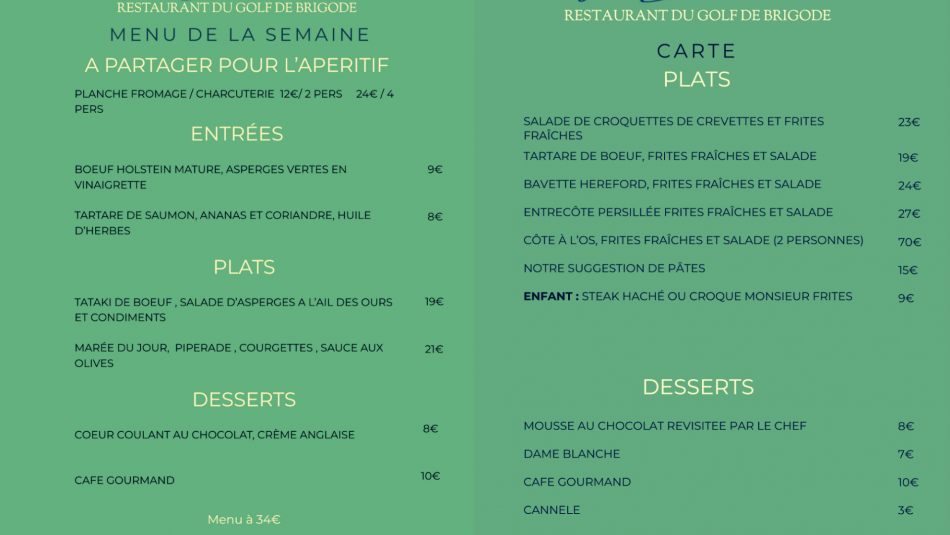 Menu de la semaine (du 29 avril au 6 MAI)