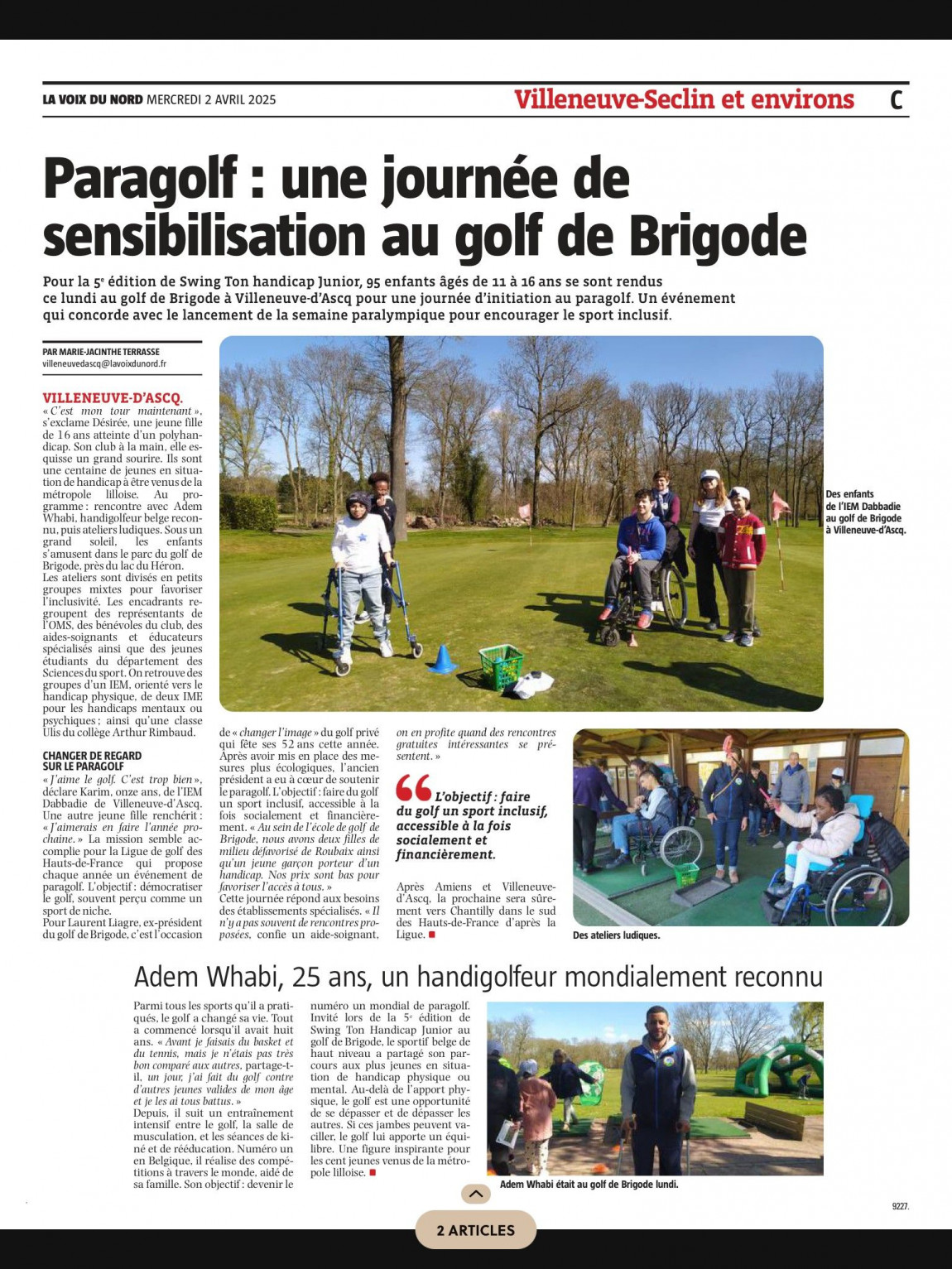 Swing ton handicap