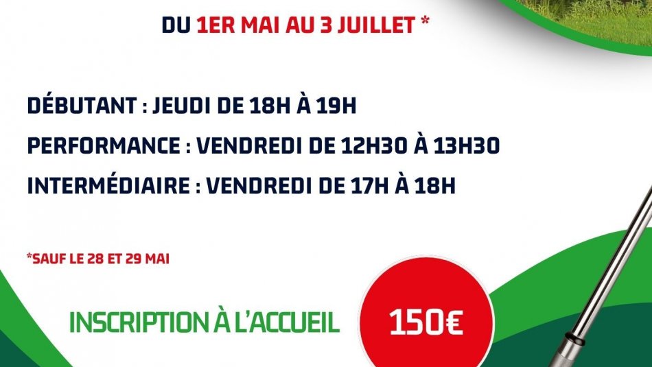 Lancement de l'école de golf adultes !